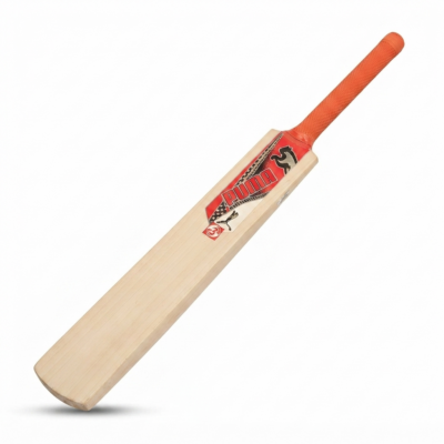 Junior Cricket Bat for Kids Size 5 | Lightweight Wooden Cricket Bat with Anti-Slip Orange Grip | Durable Training Bat for Boys & Girls | Indoor & Outdoor Cricket Practice Bat