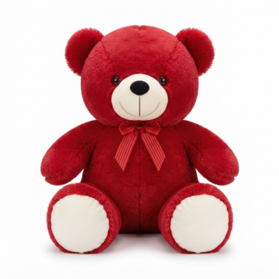 TOYOOS Giant Red Teddy Bear 75 CM Soft Plush Toy for Kids & Adults | Ultra Soft Stuffed Animal | Hugging Teddy with Ribbon | Birthday, Anniversary & Valentine's Gift