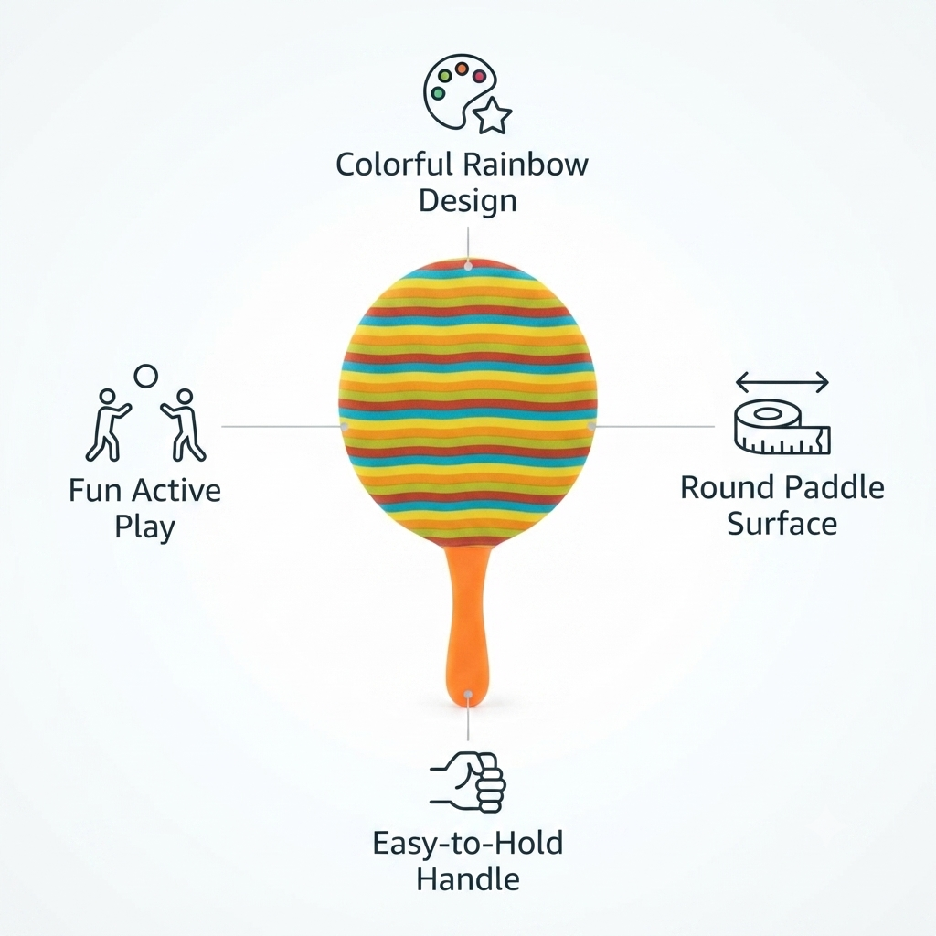 rainbow paddle ball toy (3)