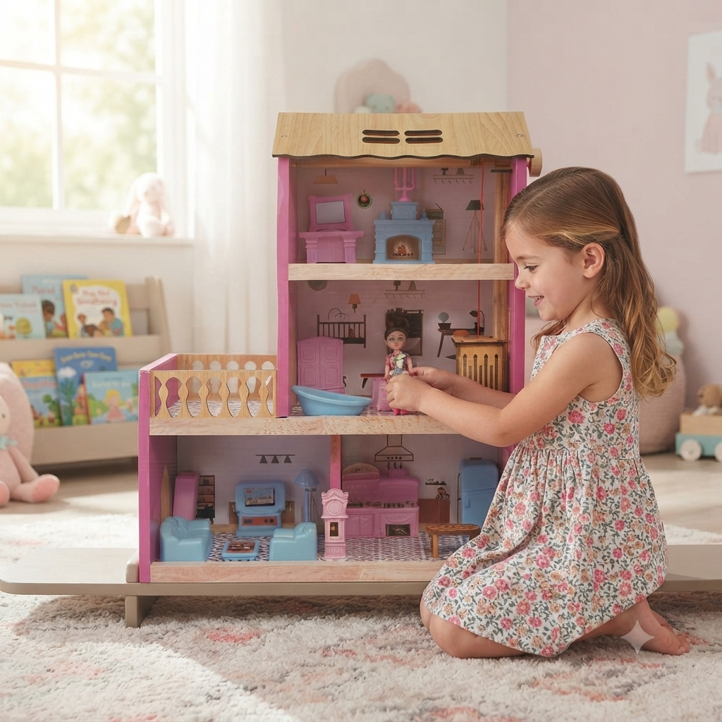 wooden doll house (2)